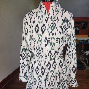 Urban Way Ikat Print Long Sleeve Blouse - Size Large